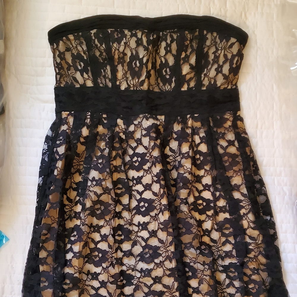 BOGO Strapless Illusion Lace Dress